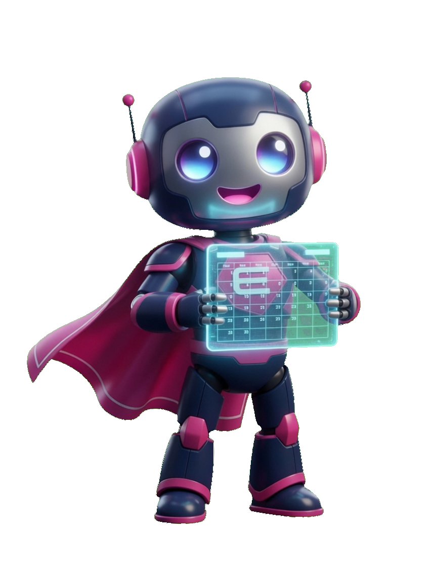 eAutomate holding a calendar, ready for your discovery meeting